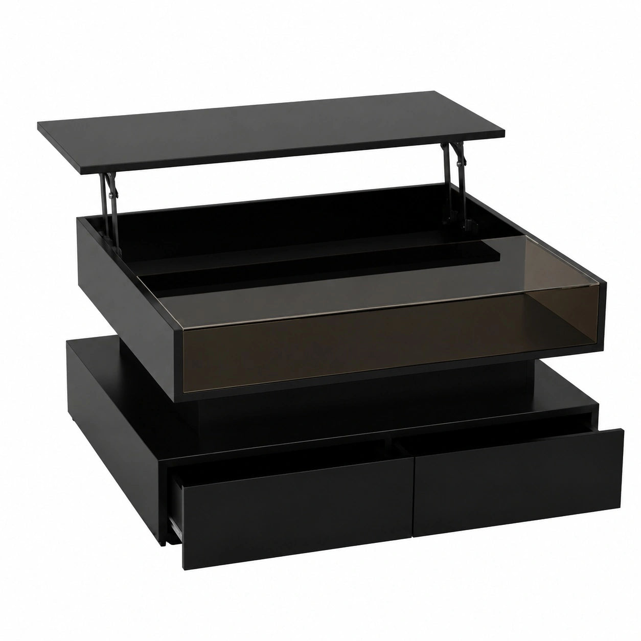 table-basse-relevable-avec-rangement-cache-et-led-integree-verre-trempe-et-tiroirs-oapkl11720zz